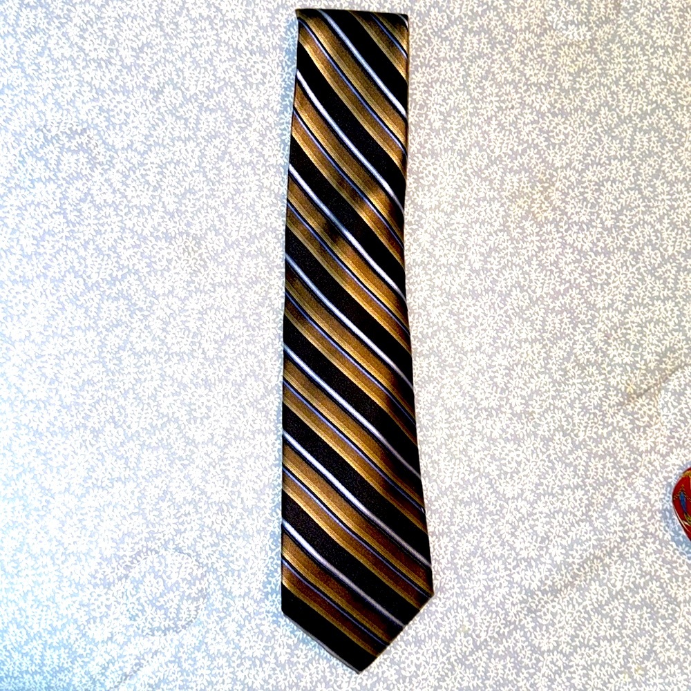 Tall Mens Silk Tie Diagonal Stripes